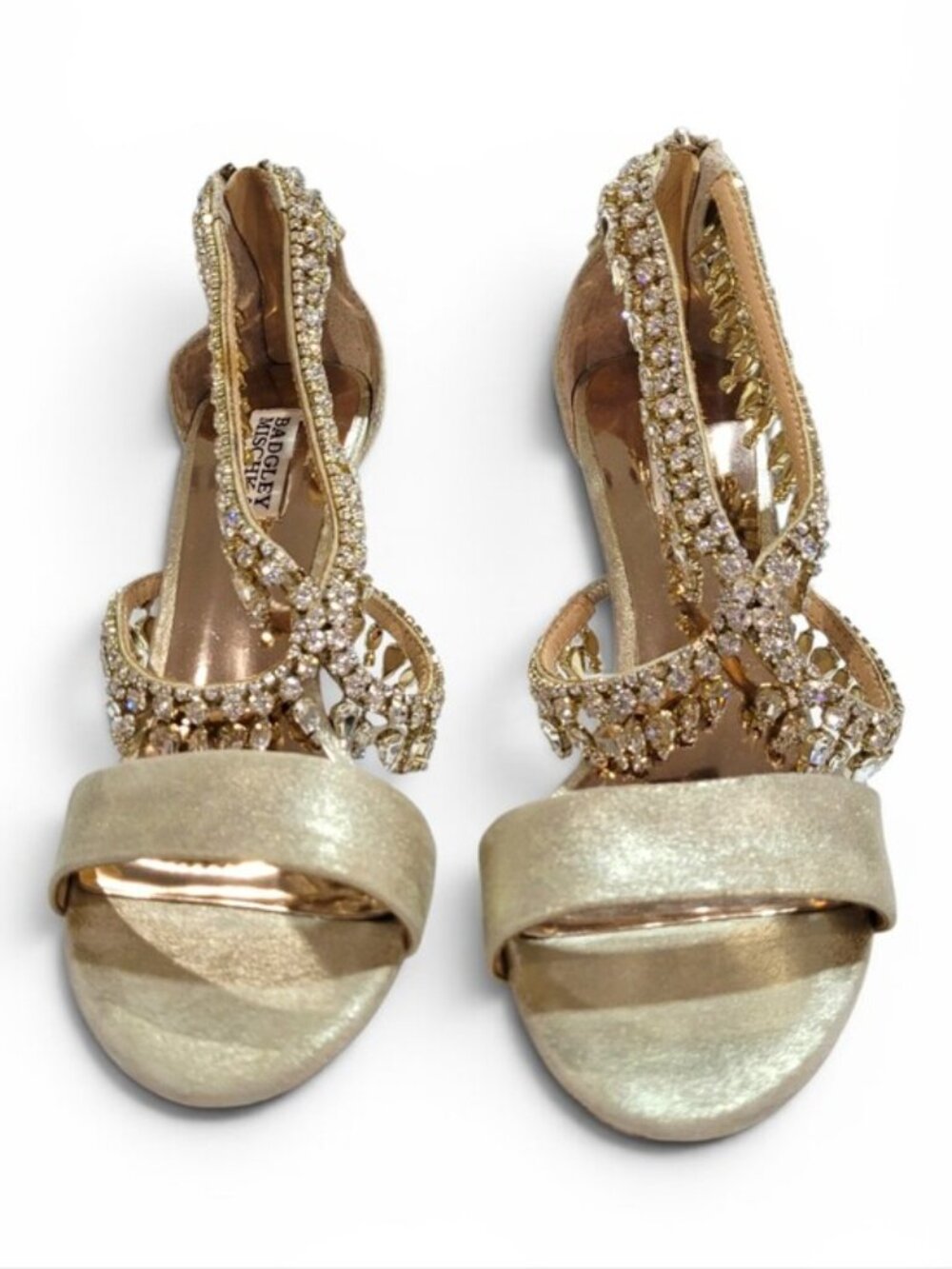 Badgley Mischka Grammy II Crystal Heels 9.5 - Picture 3 of 8